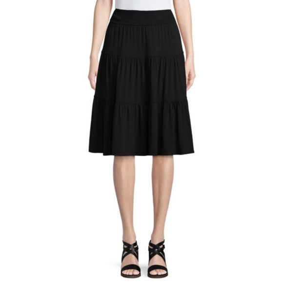 St. John's Bay Dresses & Skirts - St. John's Bay Floral Jersey Pleated Skirt